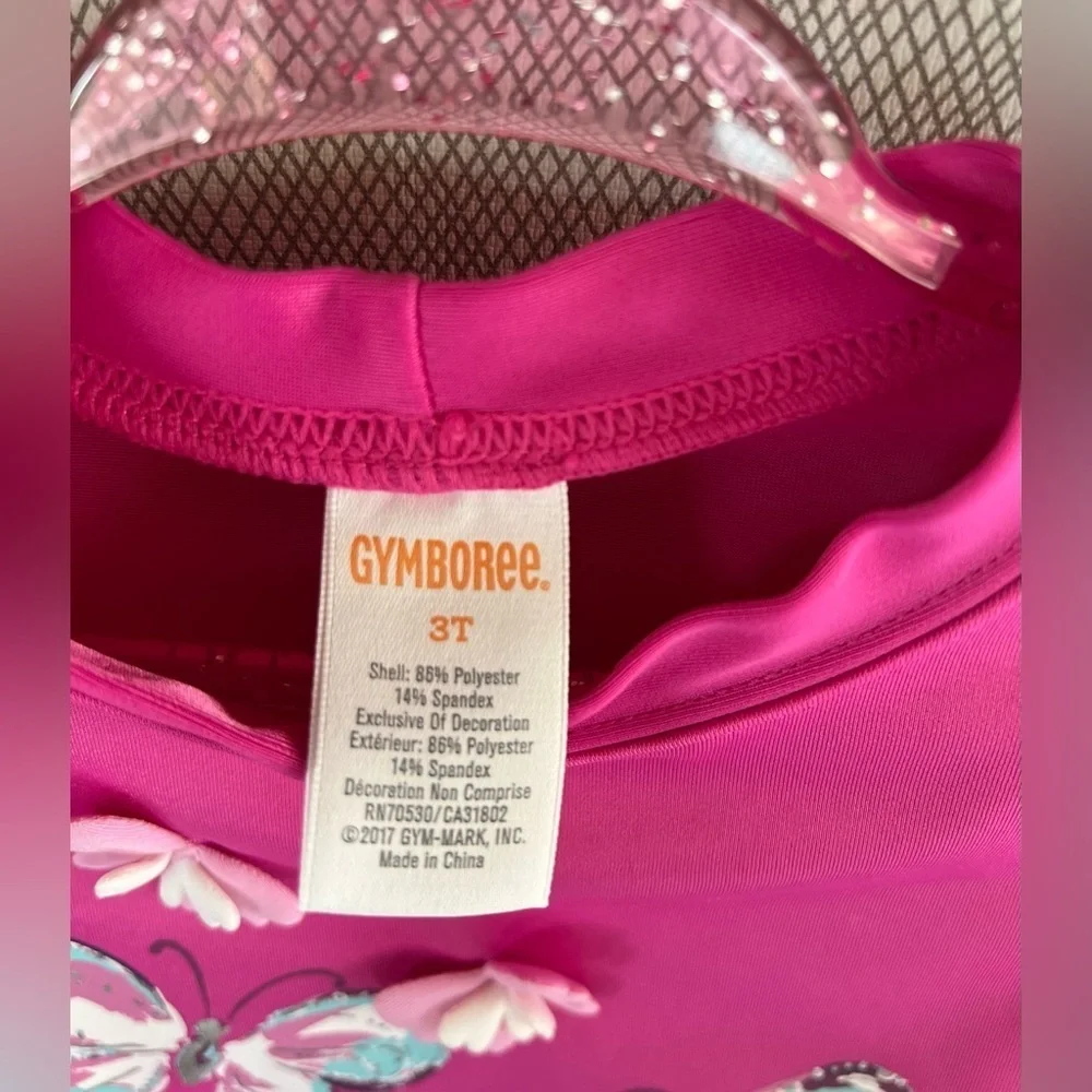 Gymboree- Butterfly Print Long sleeve Swimsuit 2pc Set (Size 3T) NWOT